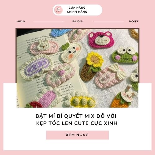 Bật mí bí quyết mix đồ với kẹp tóc len cute cực xinh