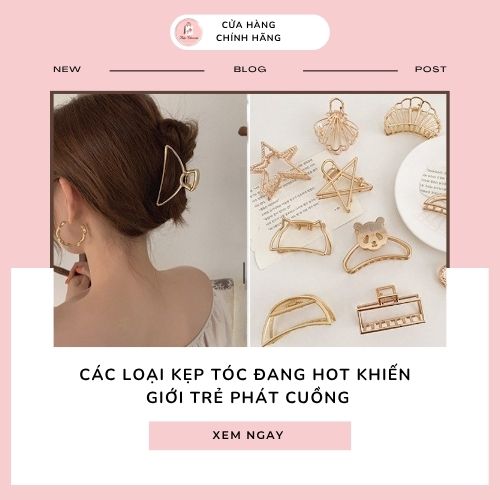 Các loại kẹp tóc đang hot khiến giới trẻ phát cuồng
