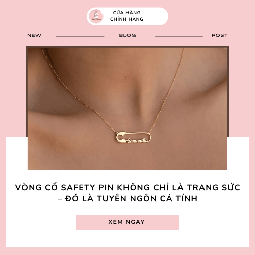 Vòng cổ safety pin không chỉ là trang sức – Đó là tuyên ngôn cá tính