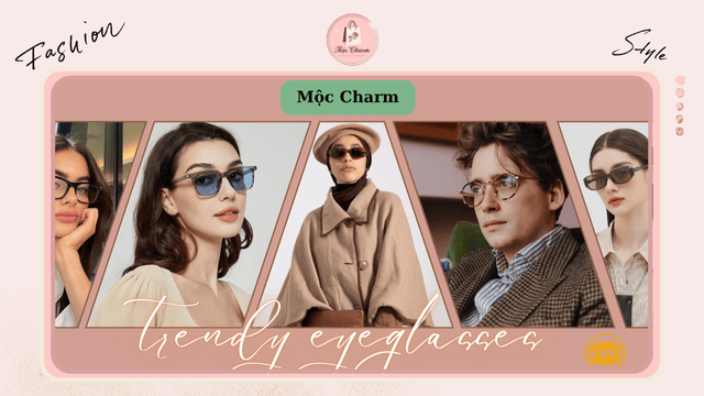 Một mẫu kính mắt nữ form tròn trendy