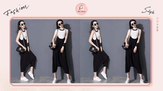 Cô gái đeo kính gọng tròn phối cùng váy