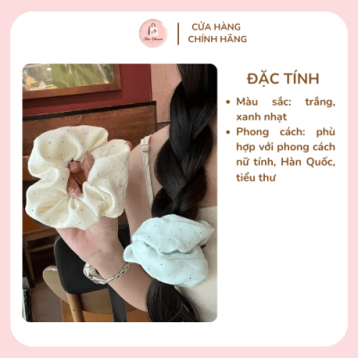 Dây buộc tóc đính đá