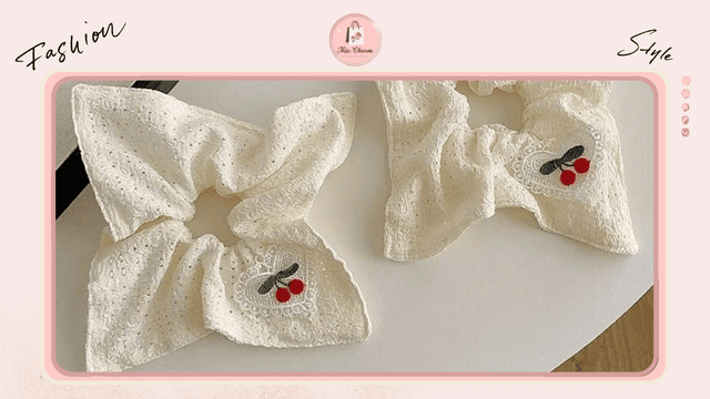 Dây buộc tóc scrunchie bản vuông mới nhất