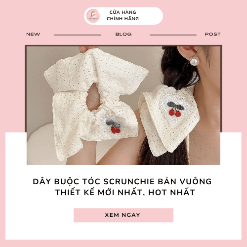 Dây buộc tóc scrunchie mới