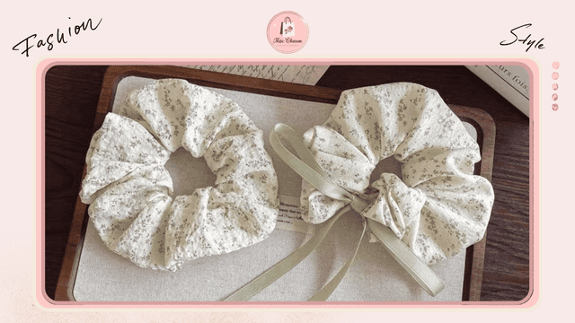 Dây buộc tóc scrunchies nơ