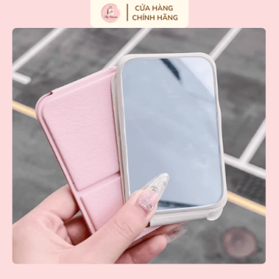 gương trang điểm cầm tay dễ mang