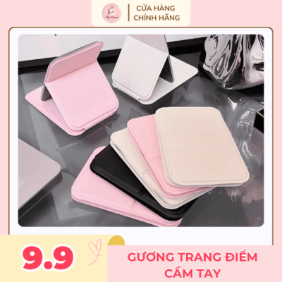 gương trang điểm cầm tay nhỏ gọn