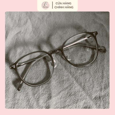Kính gọng tròn màu xanh
