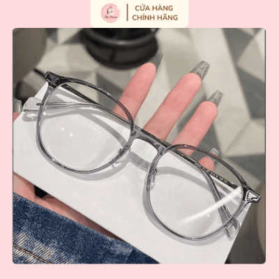 Kính gọng tròn màu xám