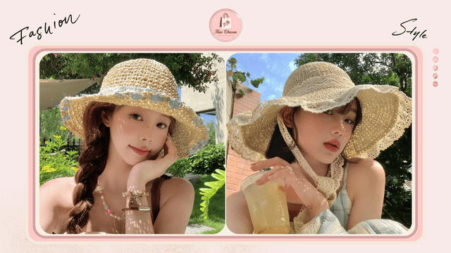 Mũ cói lựa chọn lý tưởng cho mùa hè