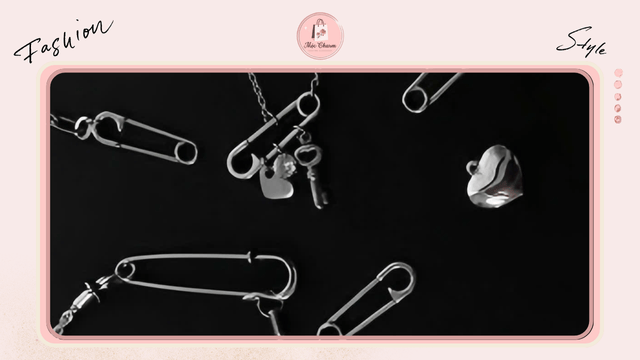 Vòng cổ safety pin như bùa hộ mệnh cá nhân