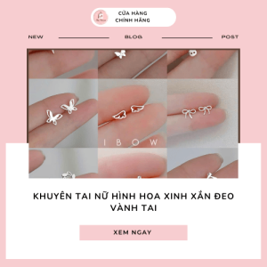 khuyên tai nữ nhỏ xinh