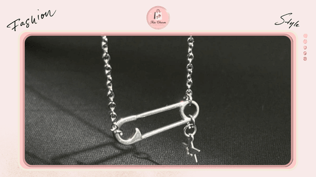 Vòng cổ safety pin minimalist