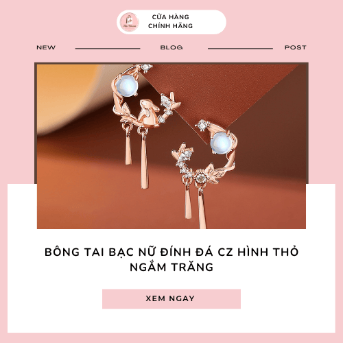 Bông tai bạc nữ