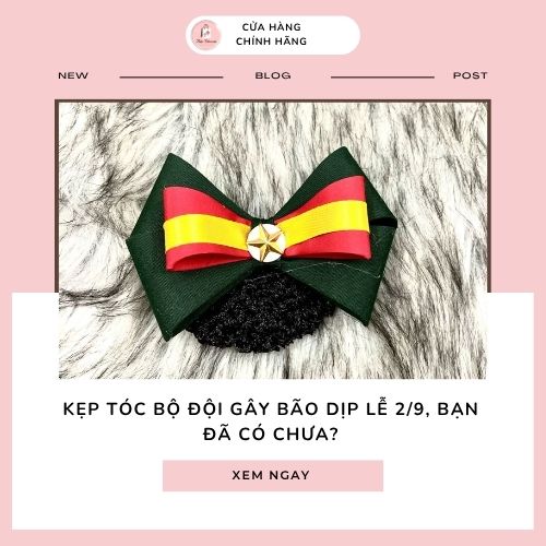 Kẹp tóc bộ đội hot 2/9