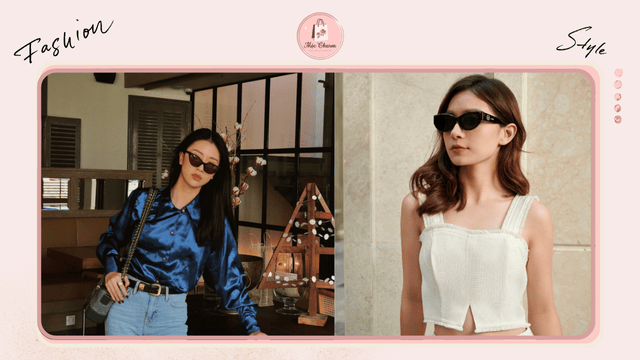 Các phong cách phối đồ khác nhau với kính mắt mèo nữ cá tính