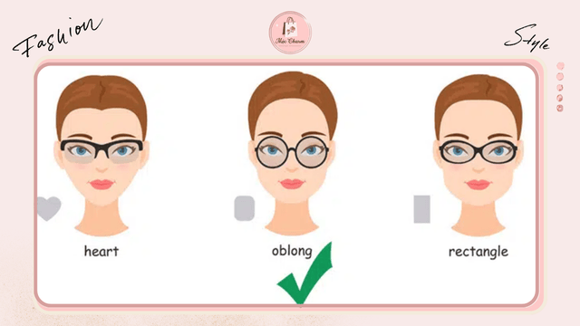Mẫu kính mắt thời trang cho mặt tròn