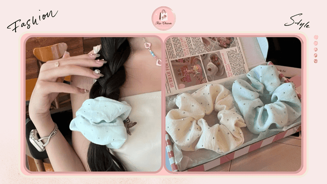 Dây buộc tóc đính đá hot