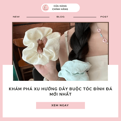 Khám phá xu hướng dây buộc tóc đính đá