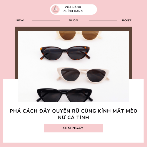 Kính mắt mèo nữ cá tính