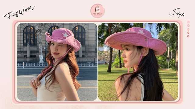 Nữ tính, dịu dàng với mũ tai bèo