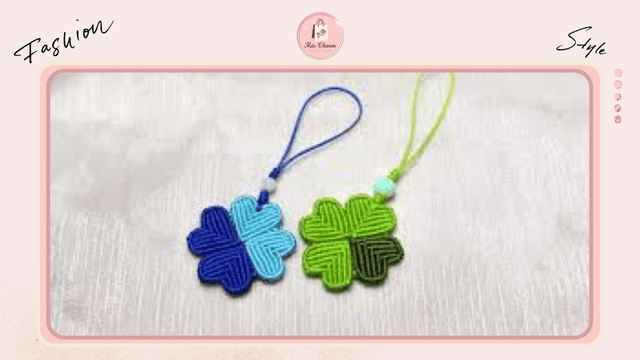 Vòng cổ cỏ 4 lá handmade
