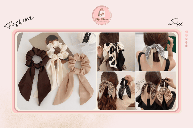 Dây buộc tóc nơ đuôi ngựa