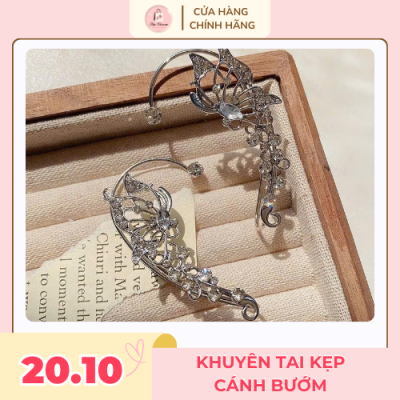 Khuyên tai kẹp cánh bướm