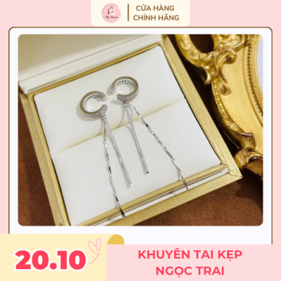 Khuyên tai kẹp tua rua nữ lấp lánh