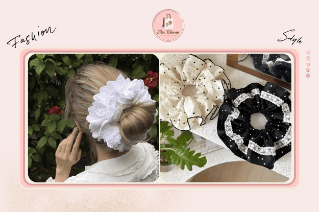 Scrunchies nhung bản to