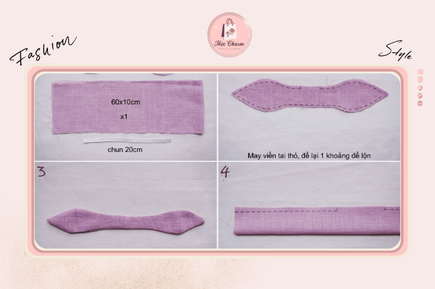 hình ảnh minh họa thao tác cắt và gấp vải