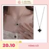 Vòng cổ bạc cỏ 4 lá tượng trưng cho sự may mắn