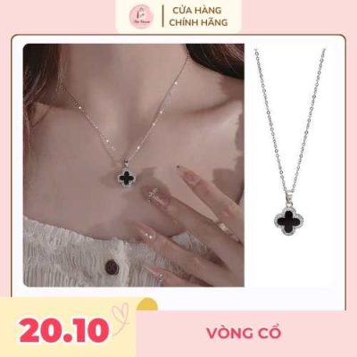 Vòng cổ bạc cỏ 4 lá tượng trưng cho sự may mắn